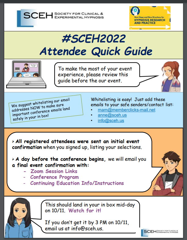 SCEH 2022 Attendee Quick Guide