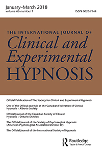 SCEH Journal - The International Journal of Clinical and Experimental Hypnosis